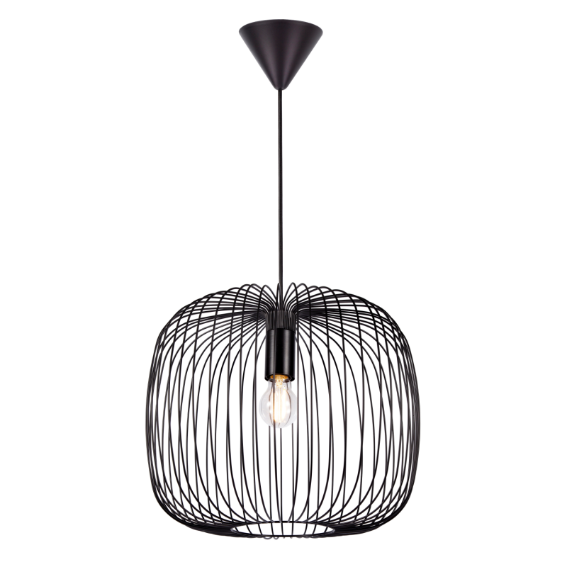 Nordlux Beroni 40 moderne Pendelleuchte Schwarz E27 dimmbar minimalistisches Design